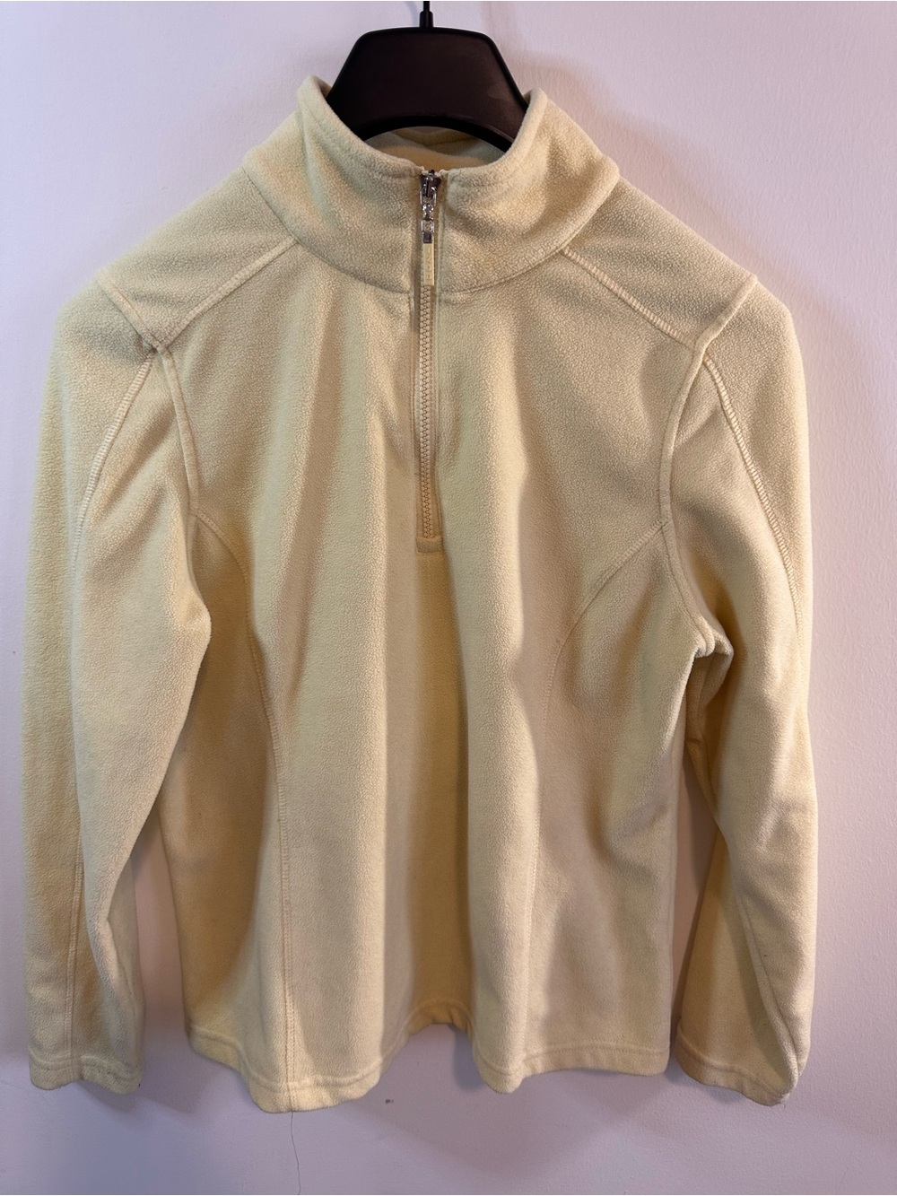 Izod Yellow Half-Zip Fleece Pullover M